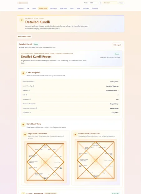 Detailed Kundli overview